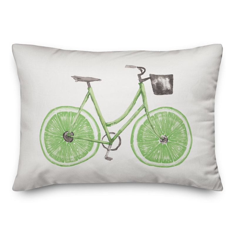  Housse de coussin rectangulaire et insert Lime