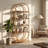 70.8" Modern 5-Tier Arched Bookcase