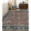 Gramercy Wool Oriental Area Rug in Rust/Navy