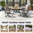 Outdoor Round Metal Dining Table-121335146-121335144
