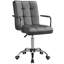 Mid Back Executive Swivel Office Chair with Metal Frame and Arms-1721637872