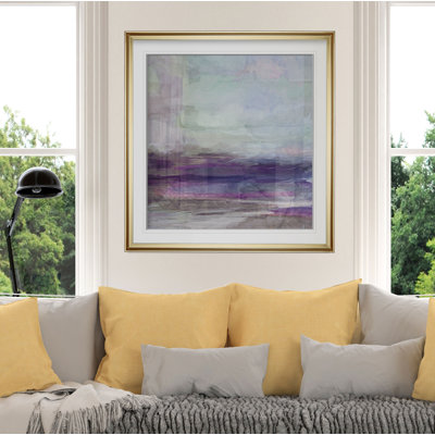 Violet gris I - Peinture