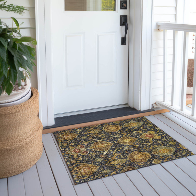 Machine Washable Indoor/Outdoor Chantille ACN2306 Global Rug, Rectangle 1'8" x 2'6"