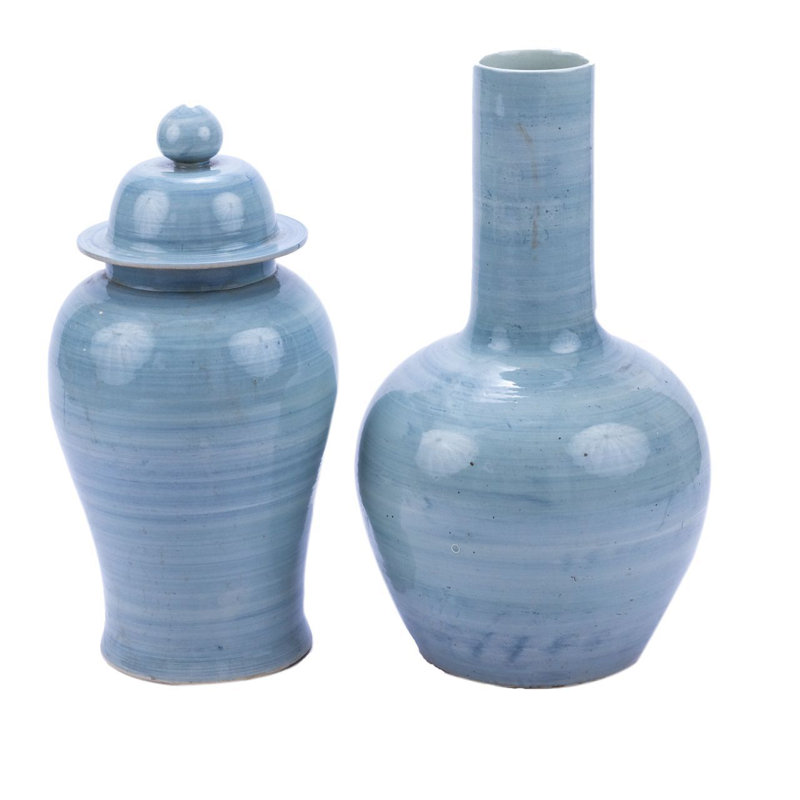 Handmade Jar, Lake Blue, 26" H x 13" W x 13" D
