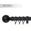 Curtain Poles Metal Plain Ball Extendable Curtain Pole 160 Cm To 300 Cm-152872966