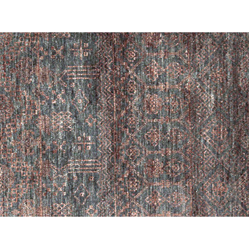 Tapis rectangulaire en laine noué à la main
