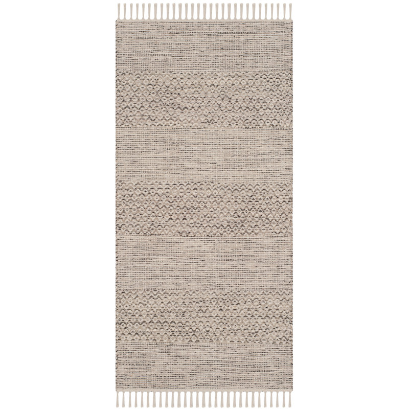 Bester Hand Woven Cotton Geometric Rug, Rectangle 2'3" x 4'