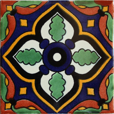 Carreaux mexicains 4,2 "x 4,2" 9 pièces TalaMex Sassari Talavera