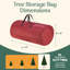 Sac de rangement pour arbre de Noël - sac en toile à fermeture à glissière convenant aux arbres artificiels de 12 pieds - Protège les décorations des Fêtes et les objets gonflables de Tiny Tim Totes-1692642451-1692887656
