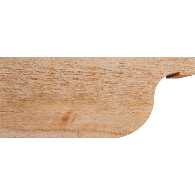 Queue de chevron Del Monte, Cèdre rouge de l'Ouest, 10"H x 4"W x 24"L