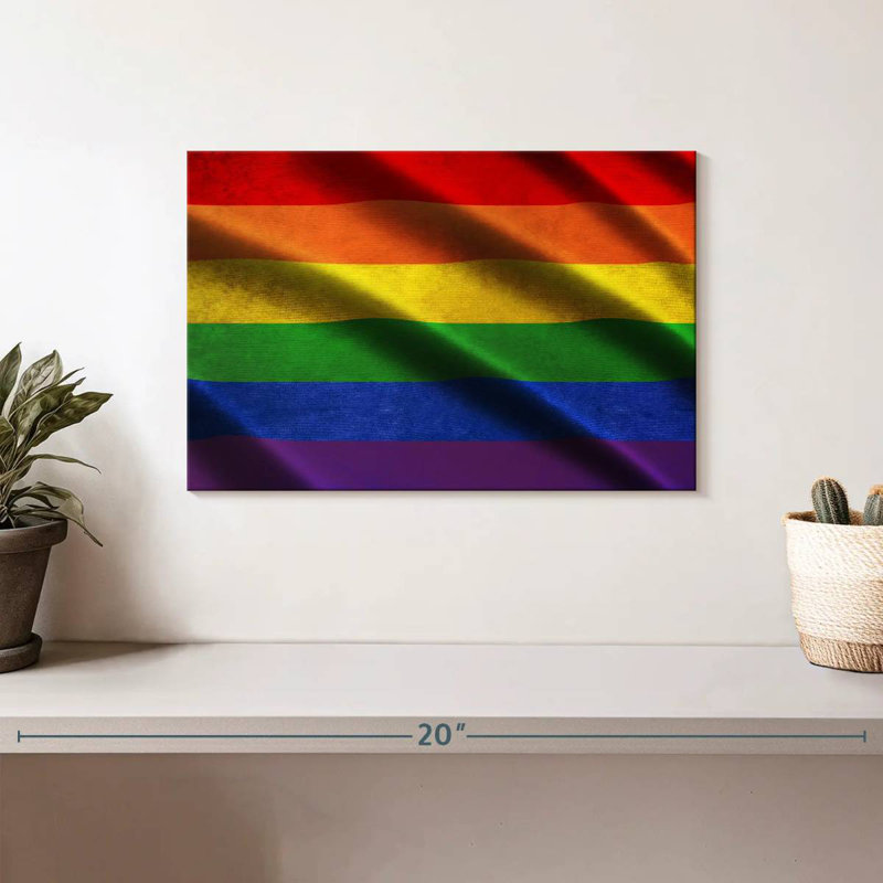 LGBT Flag, 8" H x 12" W