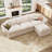 L-Shaped Corduroy Modular Sectional with Storage-2125784408