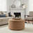 Fully Assembled 27" Geometric Triangle Faux Leather Storage Ottoman-1382310039