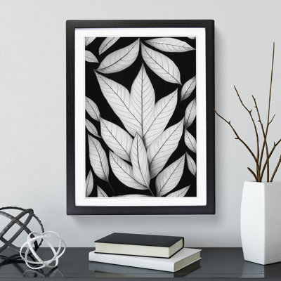 A Monochrome Leaves No.3 - Wall Art