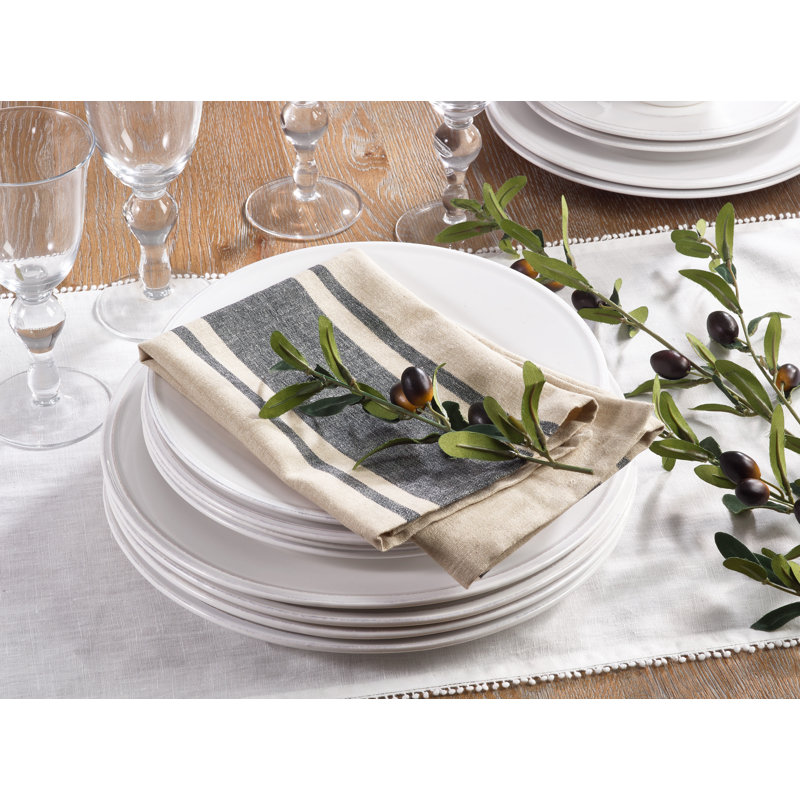 Brennon Cotton Striped Square Napkin
