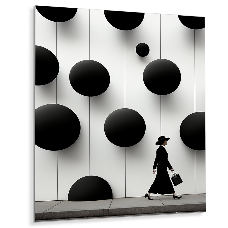 Black And White Minimalist Woman Photo - Fashion Metal Wall Art, 32" H x 24" W x 1" D