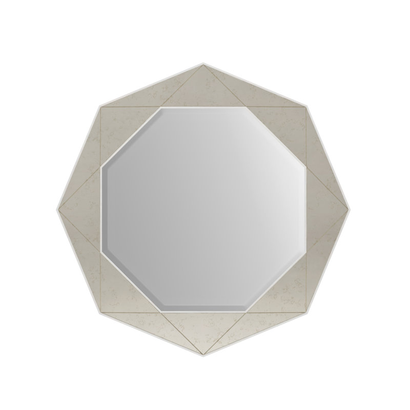 Mezzanine Solid Wood Beveled Wall Mirror