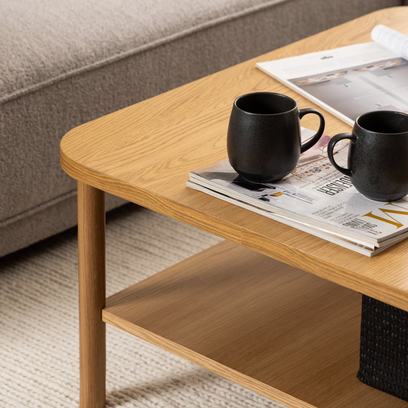 Mykeal Four Leg Coffee Table with Storage