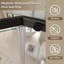 36'' W x 36'' D x 72'' H Pivot Semi-Frameless Neo-Angle Reversible Shower Enclosure-90674238