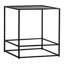 Sabrina Glass Top Frame End Table