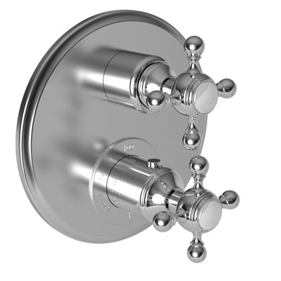 Victoria 1/2" Round Thermostatic Trim Plate With Handle