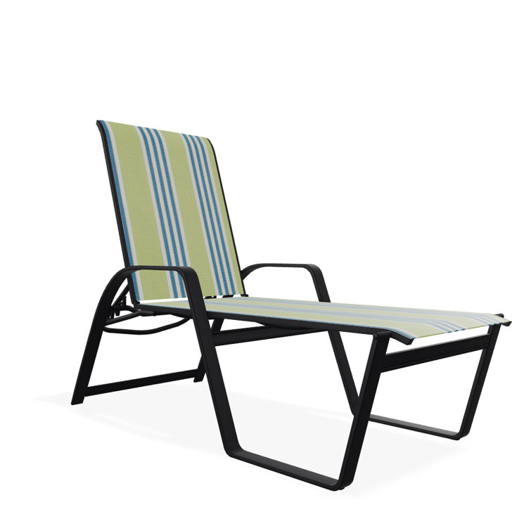 Holna Outdoor Rust-Resistant Metal Chaise Lounge
