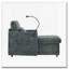 Chaise longue en chenille avec rangement-1153513388