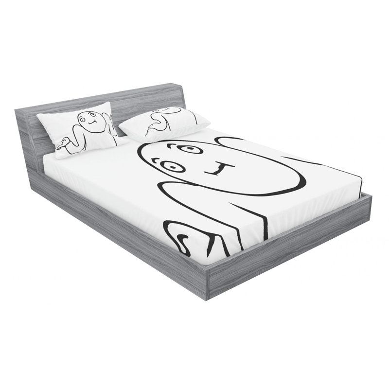 Microfiber Sheet Set, Full Sheet Set with 2 Pillowcases