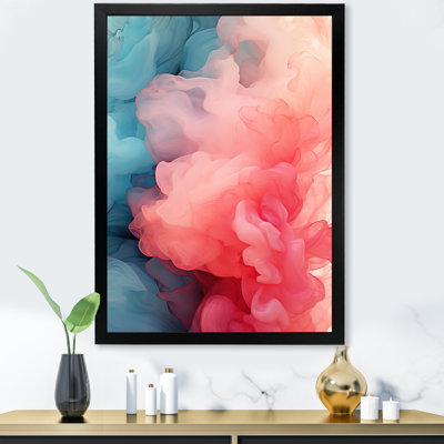 Pink Polar Radiance Smoke II - Abstract Wall Art Print