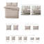 Ensemble de housse de couette en coton naturel 8 pièces Shay-109897480