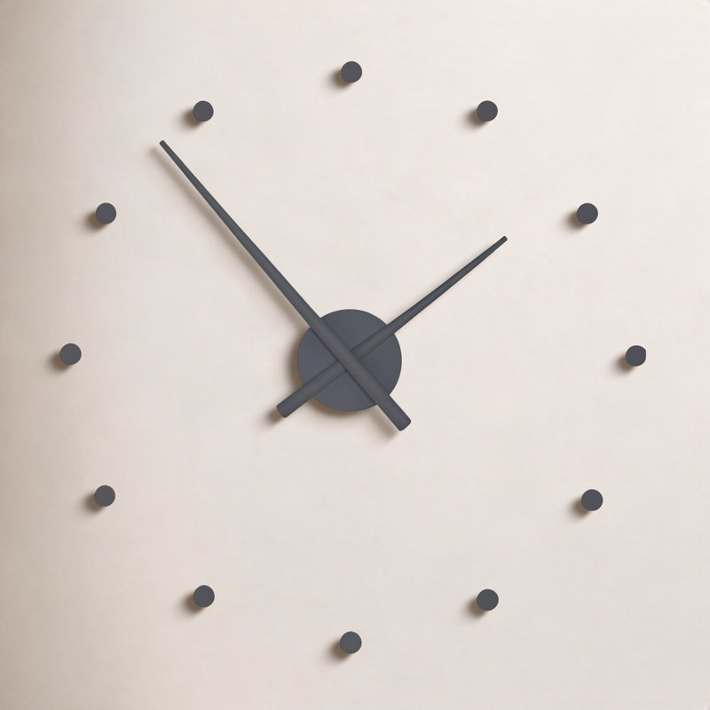 OJ Analog Clock, Small, Gray