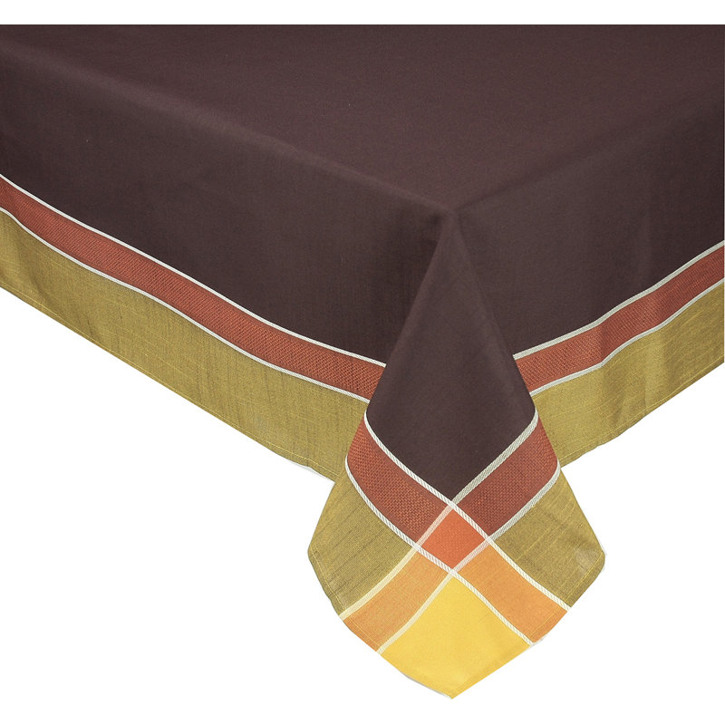 Sheilah Table Tablecloth, Brown, 104" L x 60" W