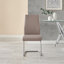 Scottsmoor Modern High Gloss & Glass Dining Table with 4 Luxury Faux Leather Chairs-1649058127