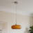 Orange Single-Head Glass Pendant (Included Bulb)