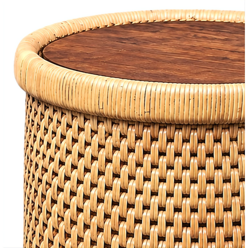 Table d'appoint en rotin Vincenza