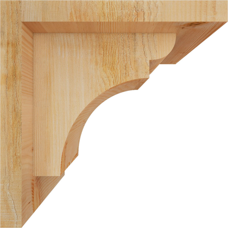Yorkshire Yorktown avec plaque arrière, H 8 po x l 6 po x P 8 po, Sapin de Douglas, Sciage brut