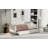Upholstered Twin XL Size Daybed With LED Belt And Trundle, Beige-1065511466
