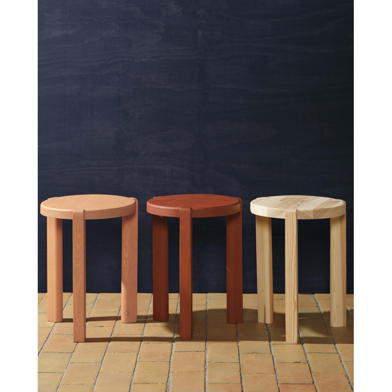 Ragnesminde Solid Wood End Table, Carmine Red