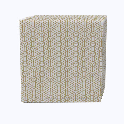 Cotton Twill Geometric Square Napkin