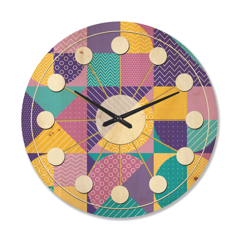 Horloge murale géométrique I, Très grand