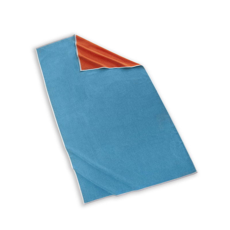 Midweight Beach Towel, Orange/Blue
