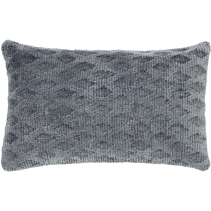 Pewter Wool Lumbar Pillow Cover & Insert