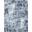 Tapis bleu foncé 9 pi x 12 pi à motif abstrait moderne lavable-118330184-139842732