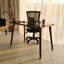 Libby Glass Top Metal Base Writing Desk