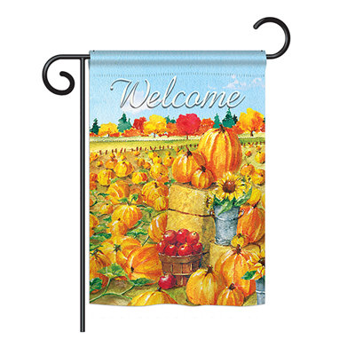 Drapeau de jardin en polyester 18,5 x 13 po Chrissy