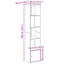 Ayona 189cm H x 40cm W Bookcase-48905487