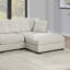 Ensemble de canapé modulaire contemporain 4 pièces beige en velours côtelé LAF & RAF