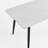 Large Rectangular Table With Strong Metal Base Modern Stone Dining Table For Kitchen 1.6M