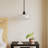Nathania 1-Light Schoolhouse Glass Pendant -66310914