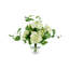 Faux Hydrangeas in Glass Vase